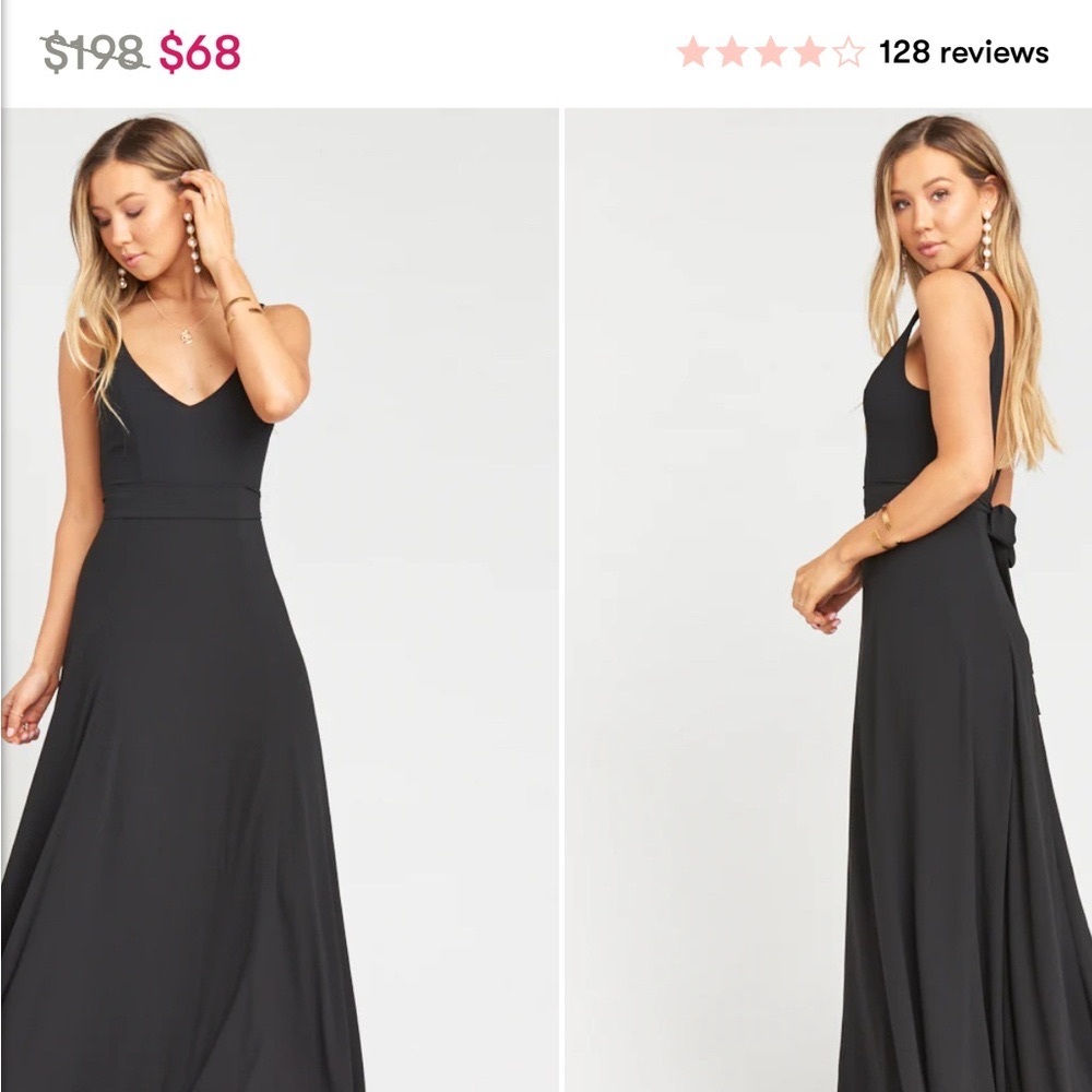 Show Me Your Mumu Jenn Maxi black dress size small